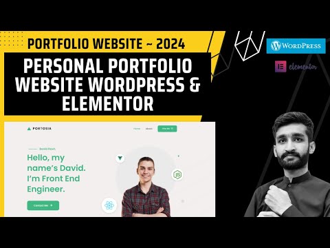 How to Make a Multi Page Personal Portfolio Website ~ 2024 ~ Wordpress & Elementor for Beginners