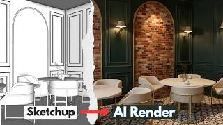 SketchUp to AI Render – Easy Interior Design Workflow | Nice Tower