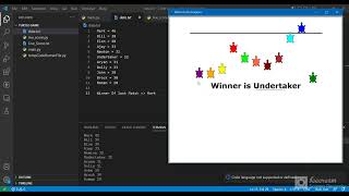 Turtle race using Turtle library (Python)