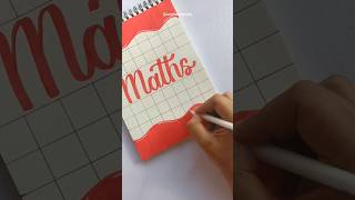 Assignment front page design 'Maths' ✨ #shorts #youtubeshorts