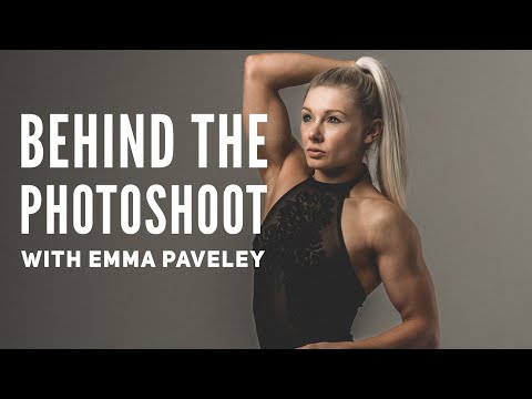 IFBB Pro Emma Paveley | Fitness Photoshoot Lighting setup | BTS Photography Vlog