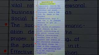 Importance of Communication Essay #shorts #ytshorts #shortsvideo #communicationskills