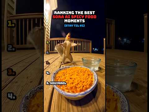 Ranking Sora AI Animals Eating Spicy Food 🌶️🔥
