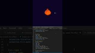 Realistic Fire 🔥 Animation in html css #shorts