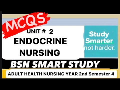 IMPORTANT MCQS of Endocrine Nursing  | AHN Adult health nursing year 2 semester 4