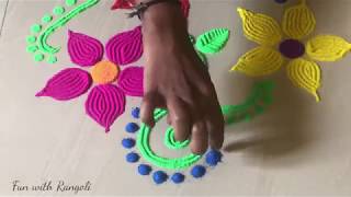 Rangoli Designs for Beginners | Simple and Easy Rangoli