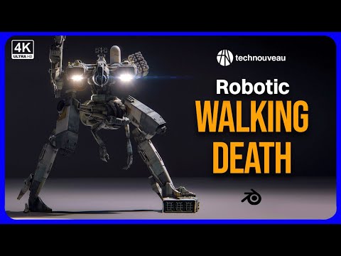 Making A Quick Robot Design in Blender 3D (4K) - Technouveau 0009