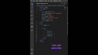 table element in html.#webdevlopment #shorts #youtubeshorts