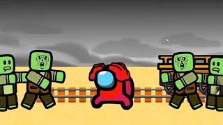 Mini Crewmate Kills Roblox Dead Rails Characters | AMONG US Part 02 Animation