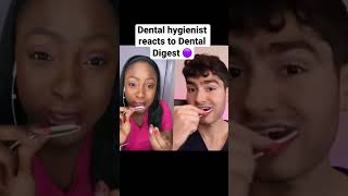 Dental hygienist reacts to @Dental Digest 🟣 #fatglob
