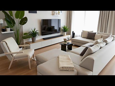 New Modern Living Room Design Ideas 2025 | Trending Sofa Styles, TV Wall Units & Home Decor Trends