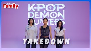 TWICE ‘Takedown (JEONGYEON, JIHYO, CHAEYOUNG)’ Lyric Video | KPop Demon Hunters | Netflix Family