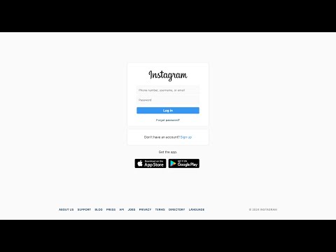 Create Instagram Login Page Clone Using HTML CSS | HTML CSS Tutorial