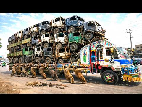 Extreme Ways - Pakistan Workshop Saves Overturned Heavy Truck - @Random Expertise
