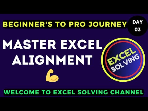 Excel Alignment Explained  Beginners to Pro  Day 3 #excel #exceltutorial #excelforbeginners