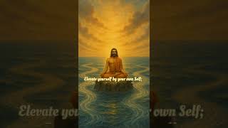 “Be your own upliftment —  Or your own downfall.”  #DharmaVerse #SelfMastery #GitaWisdom