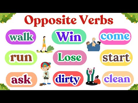 100 Opposite Verbs in English with Daily Sentences 🆚 Speak English Easily for Beginners