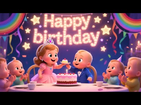 Happy Birthday Song 2025 🎂 Cute Baby Dance Party | Fun Kids Birthday Music | Bouncy Baby