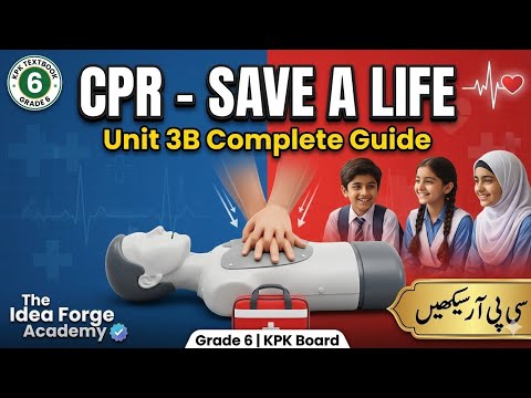 Grade 6 English Unit 3B | Save a Life - Learn CPR | KPTBB Peshawar #theideaforge #english