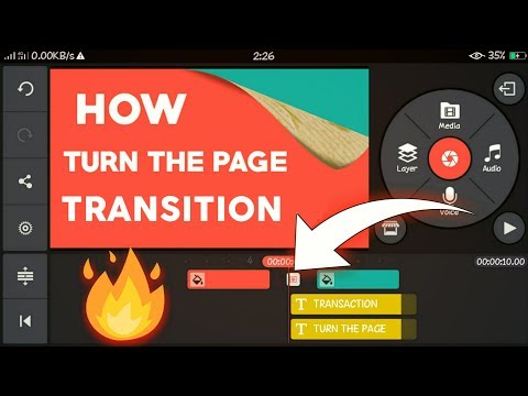 How To Add Turn The Page Transition In Kinemaster - New Transition -