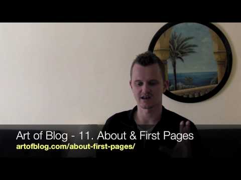 Art of Blog - 11. About, FTC Blogger Disclosure, Privacy Policy, and Contact Pages