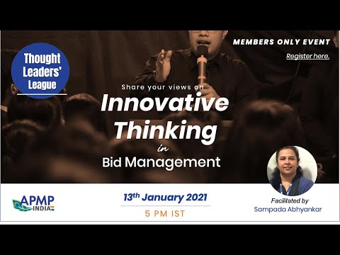 APMP India Thought Leaders League: Innovative Thinking in Bid Management | APMP India