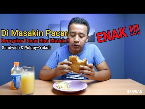 EATING SHOW [ASMR] - HOMEMADE CORNED BEEF EGG SANDWICH | BUATAN PACAR | ENAK !!!!!