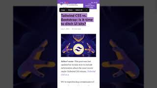 Tailwind CSS vs. Bootstrap: Is it time to ditch UI kits? #tailwindcss #tailwind