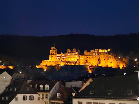 Heidelberg, Germany 🇩🇪 Amazing Night Walk | HDR