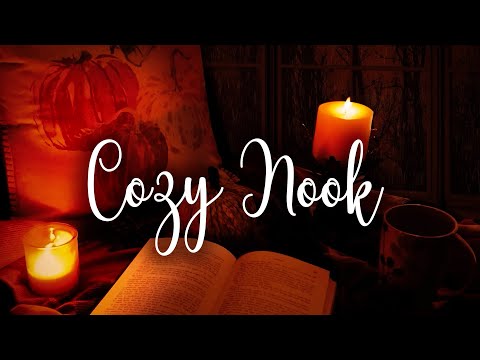 Cozy Fall Nook | Dark Academia | Piano and Rain