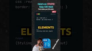 Stupid Easy CSS Hack 🤡 PART 7