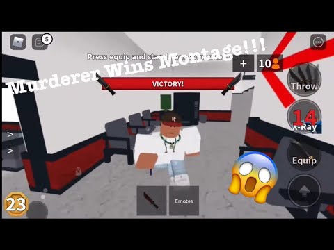 Murderer Wins Montage!!! (MM2) 😱