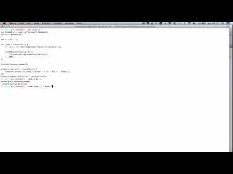 Node Stream + UNIX Pipe