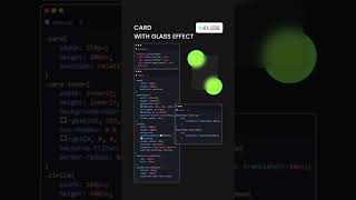CSS Card With Glass Effect | CSS Glassmorphism