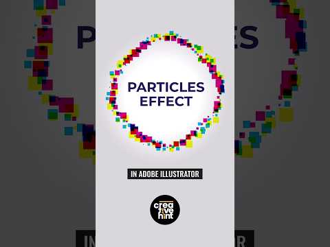 How to create vector Particles effect in Adobe Illustrator. #graphicdesign