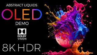 Abstract Liquids OLED Demo HDR 8K Ultra HD Dolby Vision™ 60fps