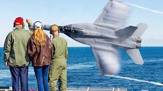 US Navy Shows Off Insane Maneuvers in Front of Donald Trump
