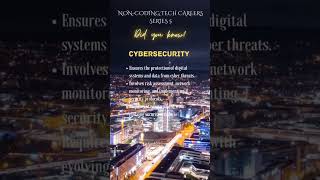 Non-coding tech careers series 5: Cybersecurity #techskills #techcareers