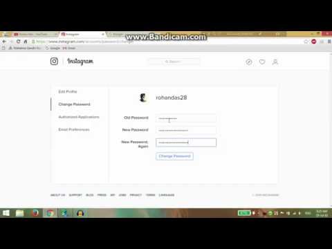 How To Change The Password In Instagram!