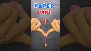 Super Fast Paper Dart Test — Shockingly Powerful! #shorts #darts