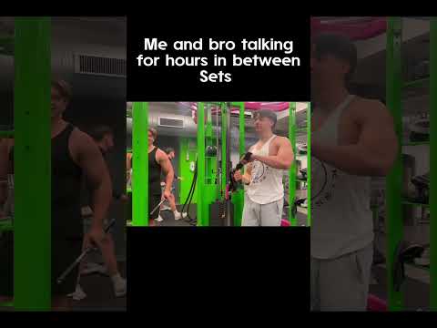 Taking between sets with gymbro #gymshark #nattyking #natty #motivation #gym #meme