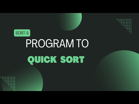 Program to Quick Sort Using C++| QUICK SORT| Data Structure Sorting Technique