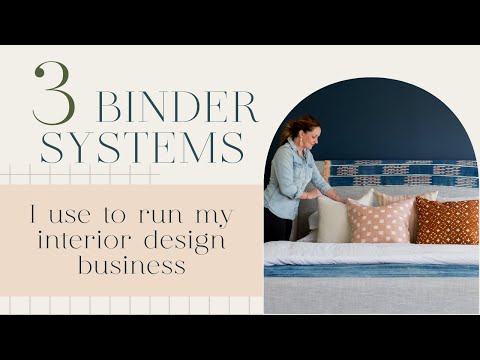 3 Binder System for Running my Interior Design Business