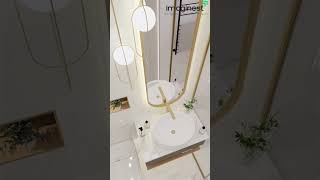 Bathroom Interior Design Animation | 3d visualization | 3d walkthrough #3dvisualization #walkthrough
