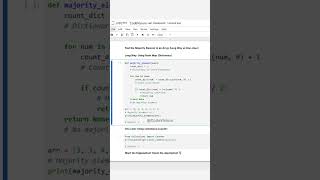 Python – Find the Majority Element in an Array (Long Way vs One-Liner) #PythonDSA #CodingInterview