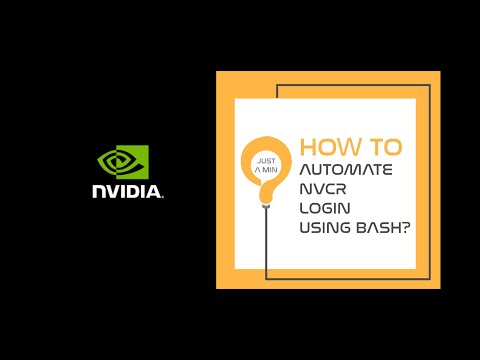 Just a Minute How to automate NVCR using BASH