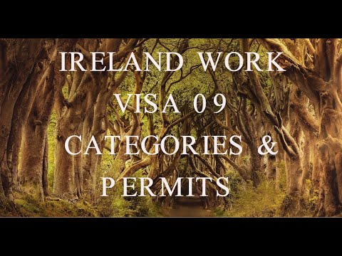 IRELAND WORK VISA  09 CATEGORIES  AND PERMITS DETAIL