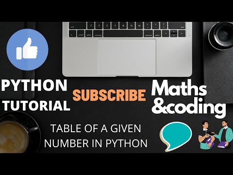 Multiplication Table Program in python using for loop .