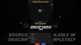 Pure HTML CSS Crystal Toggle | Light & Dark Mode UI Switch #coding