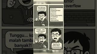Fix 1 bug : ✅ Tapi malah muncul 3 bug baru 😭 #buglife #ngodingberdarah #shorts #komik #manga #fyp